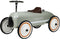 Little Dutch Retro Loopauto - Metalen loopauto - Rubberen wielen - Olijf groen