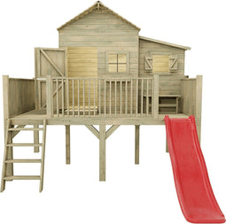 Houten speelhuis Butterfly - op platfrom Prestige Garden