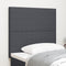 vidaXL - Hoofdbord - Simpel - Design - Donkergrijs - 100 - cm - Corduroy - Stof