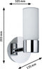 Paulmann Eleon - Wandlamp IP44 G9 230V max. 33W dimbaar - Chroom Satijn