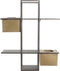 Planken DKD Home Decor Zwart Metaal Koper 2 Planken (50 x 16 x 60 cm)