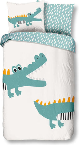 Good Morning Kinderdekbedovertrek "krokodil" - Multi - (140x200/220 cm) - Katoen