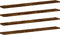vidaXL - Wandschappen - 4 - st - 80x10x1,5 - cm - bewerkt - hout - gerookt - eikenkleur