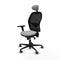 Jorquera Piqueras y Crespo 3D036G1 - Bureaustoel met hoofdsteun - Verstelbare hoogte L68 cm - Lichtgrijs
