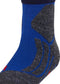 FALKE SK2 Stripes - Skisokken kinderen - Warm dik wol - Blauw (maat 35-38)