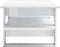 vidaXL - Salontafel - 110x55x42 - cm - bewerkt - hout - hoogglans - wit