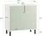 SoBuy BZR139-GR - Wastafel Onderkast - Uitsparing sifon - Groen