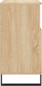 vidaXL - Dressoir - 60x35x70 - cm - bewerkt - hout - sonoma - eikenkleurig