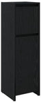 vidaXL - Badmeubel - Zwart - Eiken - 30x30x95 - cm - Gemaakt - van - Hout