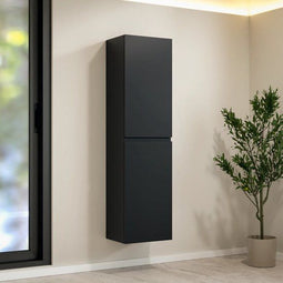 Mirlux Ruvo - Kolomkast - Softclose deuren - Mat zwart - 150cm