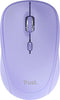 Trust Yvi+ Multi - Draadloze Muis - Bluetooth & USB ontvanger - Compact - Stil - Paars