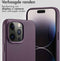 Accezz MagSafe Leather Backcover - iPhone 14 Pro Max - Echt leer - Paars