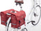 New Looxs Fiori Double Forest Dubbele Fietstas - 30 liter - Rood