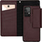 Selencia Hoesje Geschikt voor Samsung Galaxy A52 (4G) / A52s / A52 (5G) Hoesje Met Pasjeshouder - Selencia Llyr 2-in-1 Uitneembare Slang Bookcase - Donkerrood