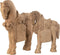 J-Line figuur Cheval - bois - naturel - large