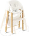 Deryan Luxe Kinderstoel - Meegroei kinderstoel - Inklapbaar - Wit/Houtlook