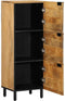 vidaXL - Hoge - kast - 40x33x110 - cm - massief - mango - bruin