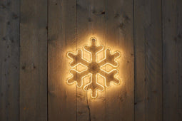 Anna's Collection - Smd sneeuwvlok 42x38cm 270led warm wit - 5mtr a...