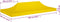 vidaXL Partytentdak - 270 g/m² - 6x3 m - Geel