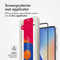 Accezz - Gehard glas Full Cover screenprotector - 9H krasbestendig - voor Samsung Galaxy A35 A55
