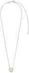 TI SENTO Dames Ketting - 925 zilver - Parel met geel verguld - Maat 42 - 34031YP