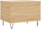 vidaXL - Salontafel - 60x44,5x45 - cm - bewerkt - hout - sonoma - eikenkleurig