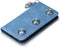 GranC - drukknopen wallet hoes - Geschikt voor iPhone SE (2022 / 2020) / 8 / 7 / 6(s) - Lichtblauw