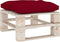 vidaXL - Palletkussen - stof - wijnrood