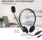 ACT AC9330 - On-ear headset met microfoon en volumeregeling - Zwart