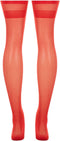 Kousen Met Brede Rand - Rood