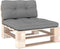vidaXL - Palletkussens - 2 - st - stof - grijs