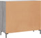 vidaXL - Dressoir - 90x34x80 - cm - bewerkt - hout - grijs - sonoma - eikenkleurig