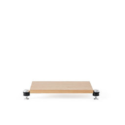 NorStone Copenhagen - Base audiomeubel - Stevige metalen constructie - Zwart eiken