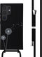 imoshion Hoesje Geschikt voor Samsung Galaxy S24 Ultra Hoesje Met Koord - imoshion Siliconen design hoesje met koord - Zwart / Dandelion Black