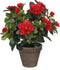 Mica Decorations Azalea - Kunstplant in bloempot - Onderhoudsvrij - Rood