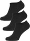 PUMA Plain 3P Sneakersokken Zwart - Maat 39-42