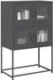 vidaXL - Hoge - kast - 68x39x107 - cm - staal - antracietkleurig