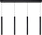 Lucide LORENZ - Hanglamp - Dimbaar LED 4x4W 3000K - Zwart