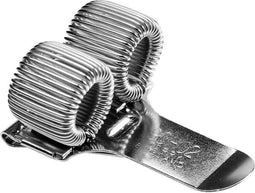 Terry Clip - voor 2 pennen en/of potloden - zilver - TE-90-02-4