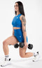 Gorilla Wear Olivia Seamless Shorts - Aansluitend - Hoog Getailleerd - Blauw (1 stuk)