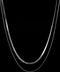 Laura Ferini Chiara - Dames Ketting - 2 lagen - 18K Wit Verguld - Zilver
