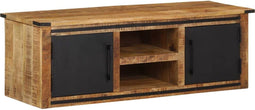 vidaXL - Tv-meubel - met - deuren - 105x33x36cm - massief - mangohout