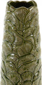 Light&living Vaas Ø14x40,5 cm TRAVIS keramiek olijf groen