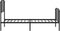 vidaXL - Bedframe - met - hoofd- - en - voeteneinde metaal - zwart - 90x190 - cm