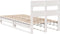 vidaXL - Bedframe - zonder - matras - massief - grenenhout - wit - 75x190 - cm