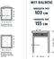 Bruynzeel S700 - Raamhor - Automatisch rolsysteem - Wit 103x155 cm