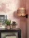 GOOD&MOJO Wandlamp Bhutan - Bamboe/Zwart - Ø25cm - Binnen