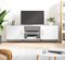 vidaXL - Tv-meubel - 150x30x50 - cm - bewerkt - hout - wit