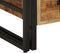 vidaXL - Nachtkastje - 40x35x50 - cm - Massief - Ruw - Mango - Hout