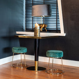 Richmond Interiors Bistro eettafel Osteria square 70x70 (Gold)